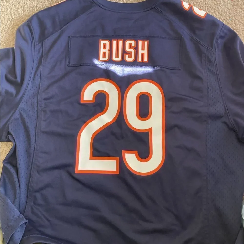 Mens NFL Chicago Bears Michael Bush 29 On Field Football Jersey